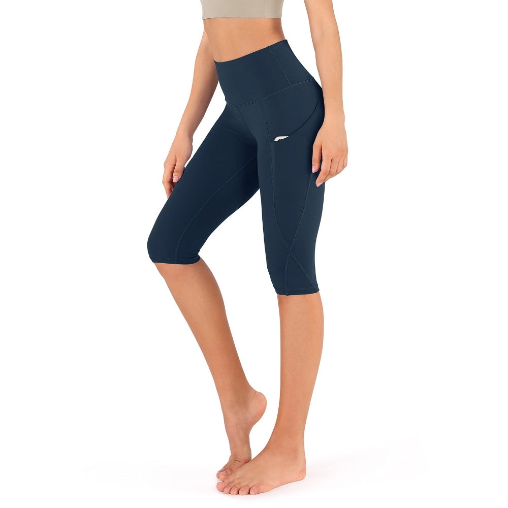 Ladies Capri Cotton Pants Leggings with Pockets